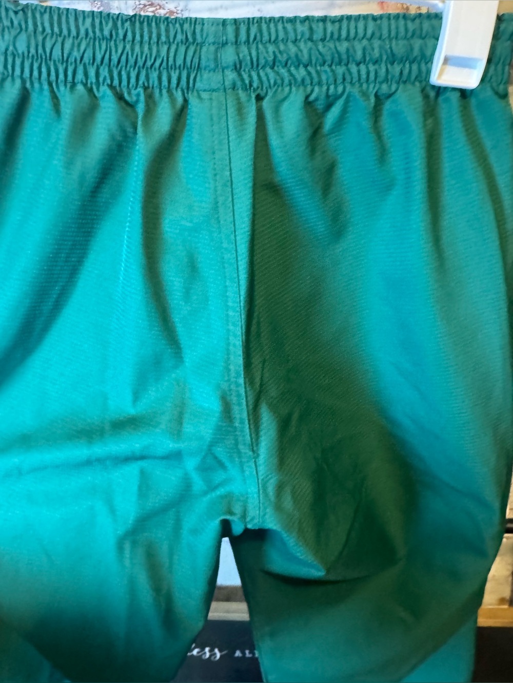 adidas Green Sweatpants with White Zipper Accents - Picture 7 of 9